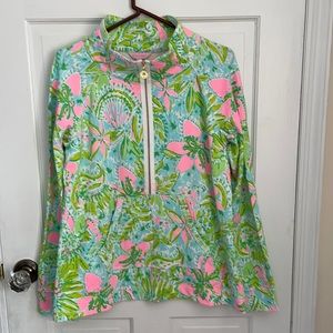 Lilly Pulitzer 3/4 zip sweatshirt